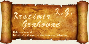 Krstimir Grahovac vizit kartica